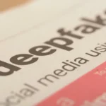 AI-generated deepfake video depicting a fake political message online