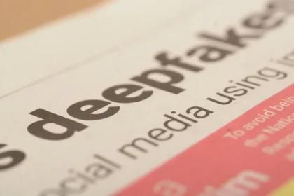 AI-generated deepfake video depicting a fake political message online