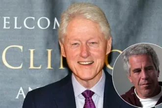 Bill Clinton speaking after congressional testimony about Epstein