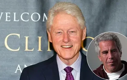 Bill Clinton speaking after congressional testimony about Epstein