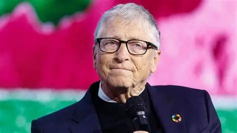 Bill Gates speaking at a Gates Foundation staff meeting addressing Epstein ties