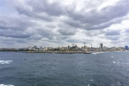 Cuban patrol boat intercepting US-registered speedboat near northern coast