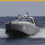 Cuban Coast Guard vessel on open water during patrol