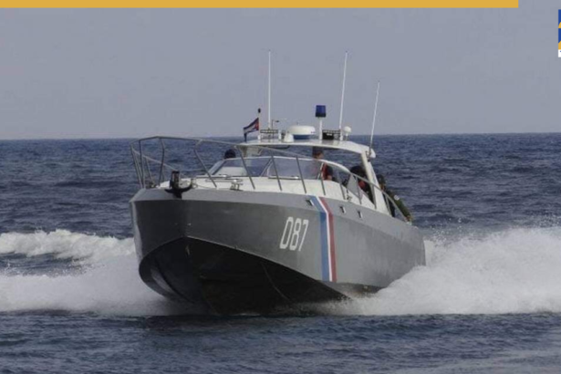 Cuban Coast Guard vessel on open water during patrol