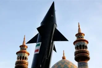 Black smoke rising near US naval base in Bahrain after reported Iranian missile strike