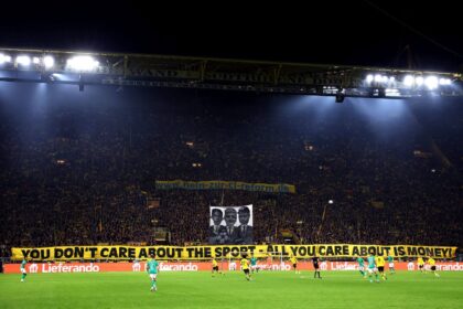 Dortmund fan treatment controversy before Borussia Dortmund Champions League match against Atalanta