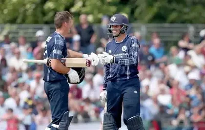 George Munsey batting for Scotland ahead of joining Notts Outlaws