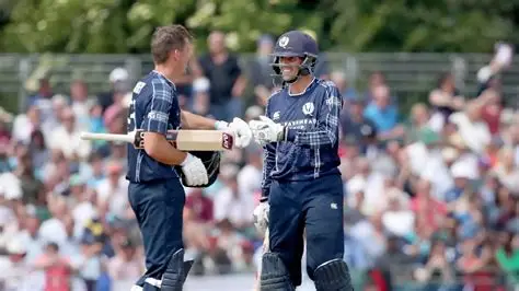 George Munsey batting for Scotland ahead of joining Notts Outlaws