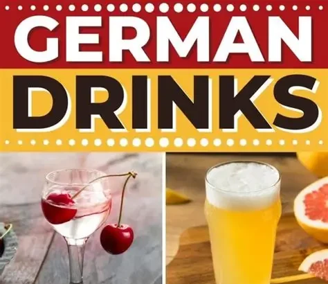 Lumumba cocktail served with whipped cream at a German Christmas market