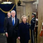 Hillary Clinton arriving to testify before House panel investigating Jeffrey Epstein case