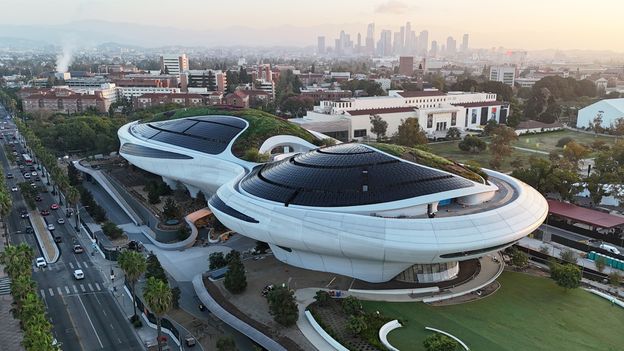 Lucas Museum of Narrative Art in Los Angeles, opening in 2026, featuring Star Wars exhibits and narrative art