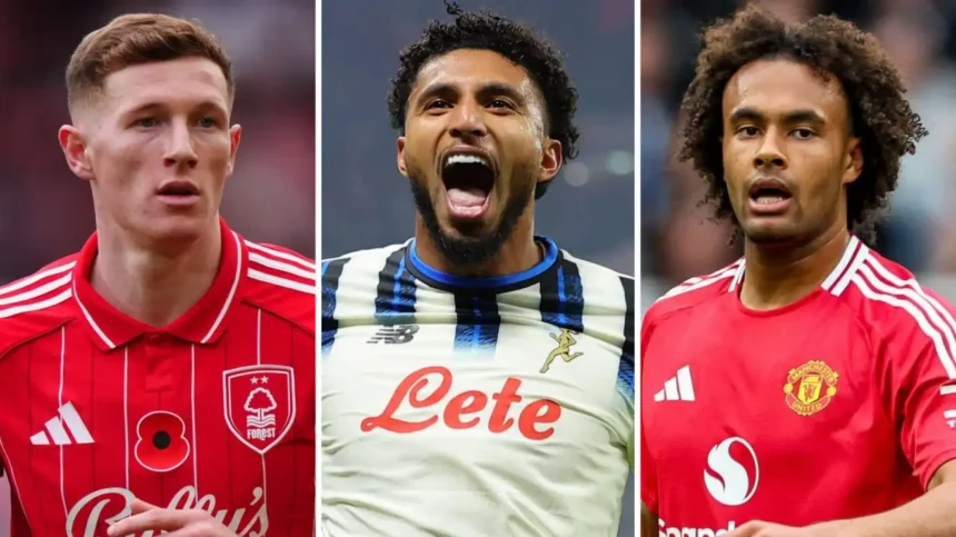 Elliot Anderson playing for Nottingham Forest in Premier League match