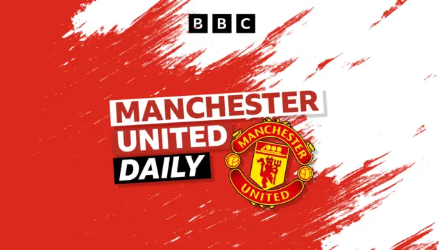 Manchester United Old Trafford stadium with financial charts overlay