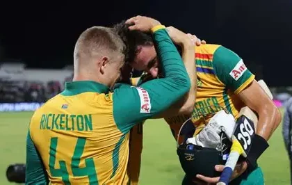 Aiden Markram batting during South Africa win over West Indies in T20 World Cup 2026