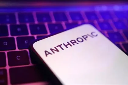 Anthropic logo representing AI safety and growth debate