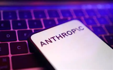 Anthropic logo representing AI safety and growth debate