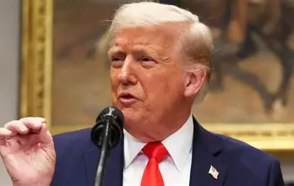 Donald Trump delivering State of the Union address before Congress