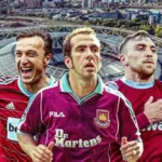 West Ham United players during Premier League match