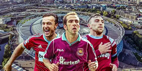 West Ham United players during Premier League match