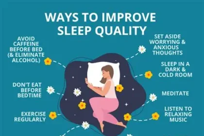 person sleeping peacefully in bed demonstrating healthy sleep habits
