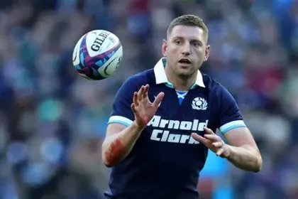 Finn Russell playing for Scotland in Six Nations rugby