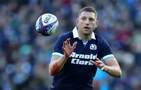 Finn Russell playing for Scotland in Six Nations rugby