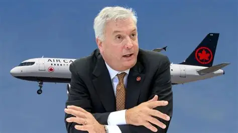 Michael Rousseau speaking in a video message following Air Canada incident