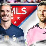 Antoine Griezmann in Atletico Madrid jersey celebrating a goal