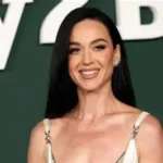 Australian designer Katie Perry outside court after trademark ruling