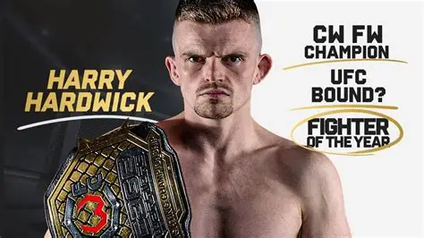 Harry Hardwick training for UFC featherweight fight at Meta Apex, Las Vegas