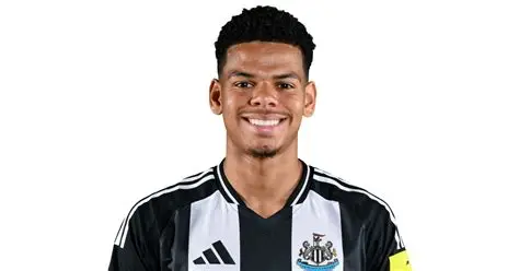 William Osula celebrates after scoring the winning goal for Newcastle United against Manchester United