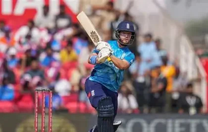 Ben Duckett playing a cricket shot during a county match