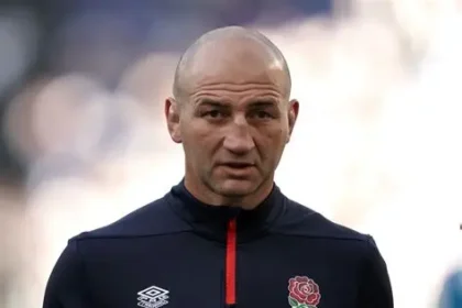 Steve Borthwick speaking during an England rugby press conference