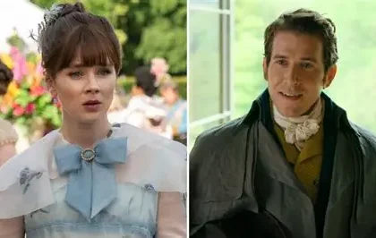 Francesca and Michaela share a romantic moment in Bridgerton Season 5