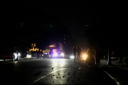Dark streets in Havana during a nationwide power outage in Cuba.