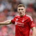 Elliot Anderson playing for England showcasing midfield control and energy