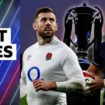 Elliot Daly in action for England rugby against Italy