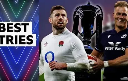 Elliot Daly in action for England rugby against Italy