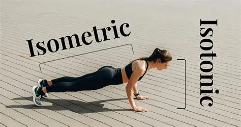 Person doing plank exercise demonstrating isometric workout