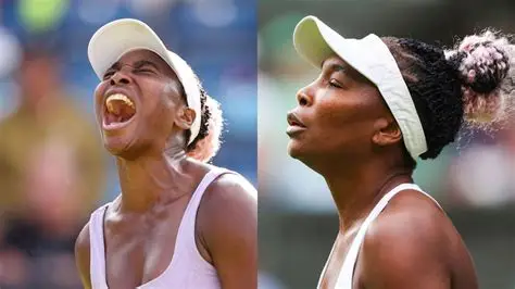 Fran Jones celebrating victory over Venus Williams at the Miami Open