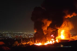 Stock market charts showing volatility as oil prices rise due to the Iran war