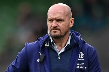 Gregor Townsend coaching Scotland rugby team during Six Nations