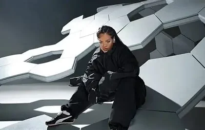 Rihanna outside her Beverly Hills home following reported shooting