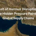 Farmer applying fertiliser in field affected by global supply disruption