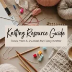 Person knitting to manage stress and break harmful habits