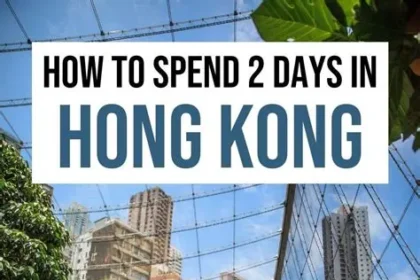 Hong Kong skyline and Victoria Harbour during cultural celebrations