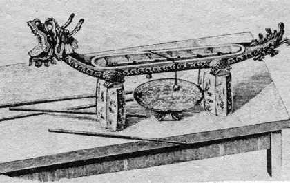 Knocker-upper tapping on a window in industrial Britain