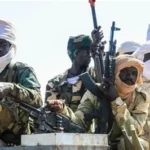 Ruins of Khartoum airport and burned buildings after years of Sudan civil war