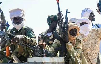 Ruins of Khartoum airport and burned buildings after years of Sudan civil war