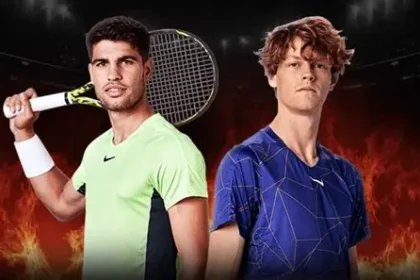 Jannik Sinner celebrating his Miami Open victory after completing the Sunshine Double